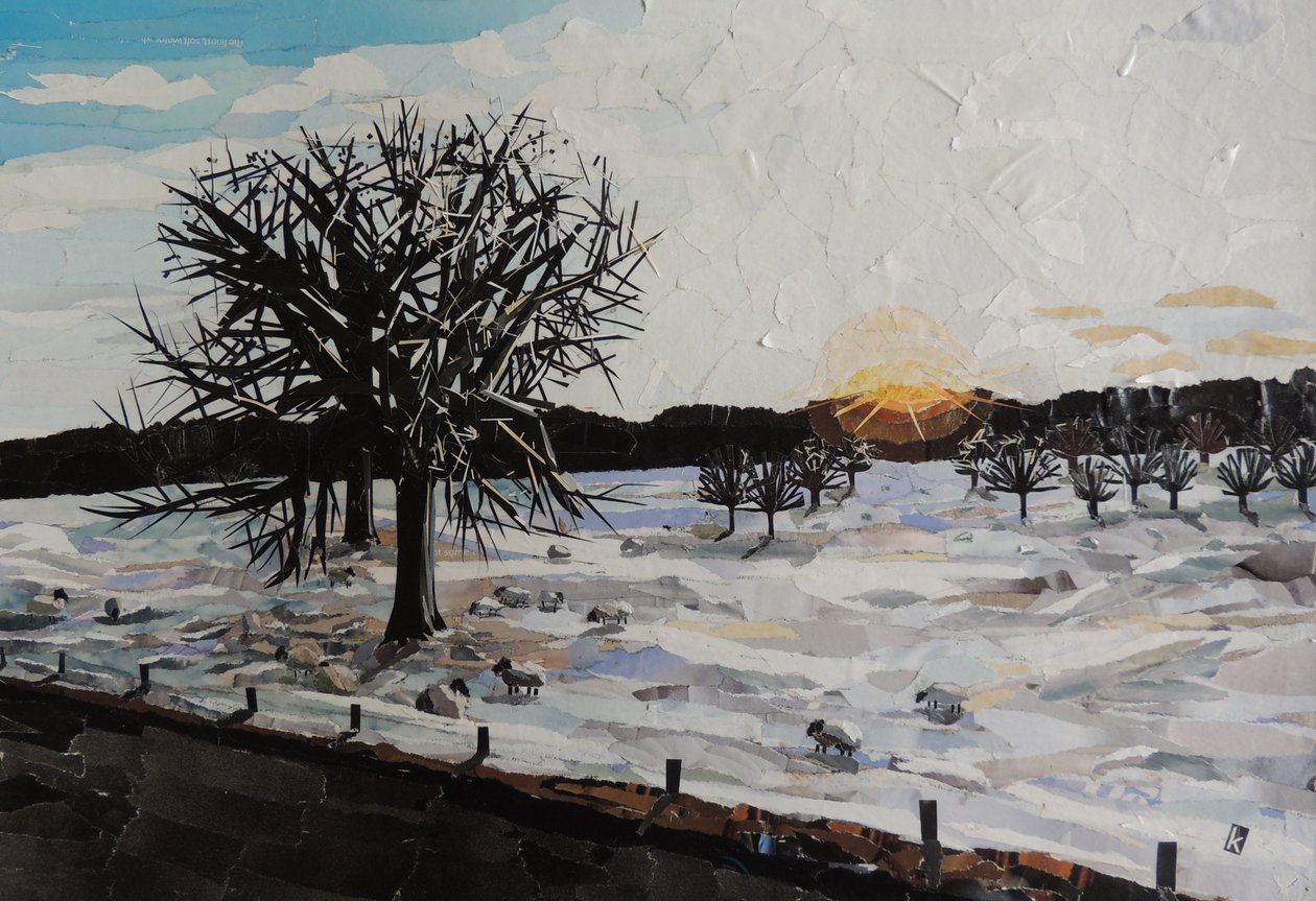 Zimowy zmierzch – Chatsworth Estate autorstwa Kirstie Adamson