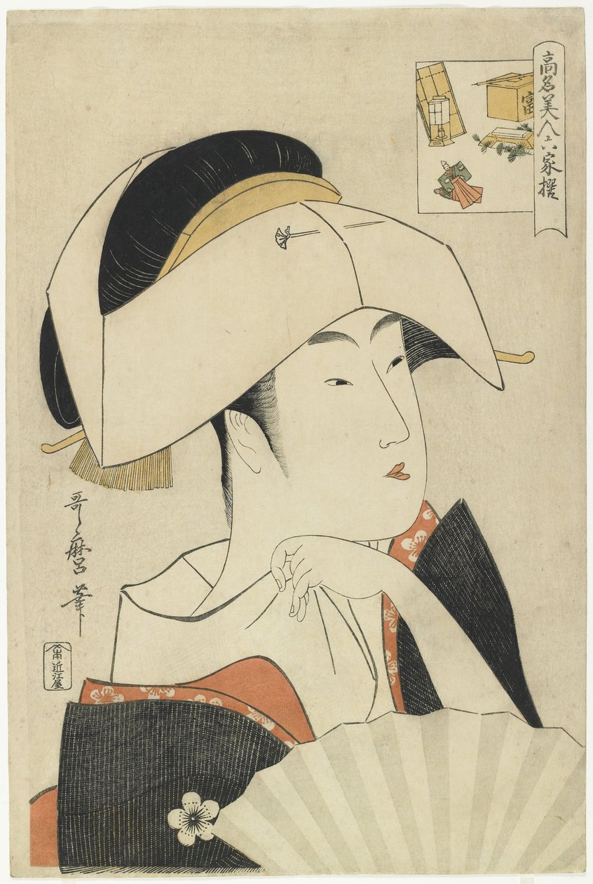 Po RT pochodzi z f i tożsamości Toyohina, 1795-1796 autorstwa Kitagawa Utamaro