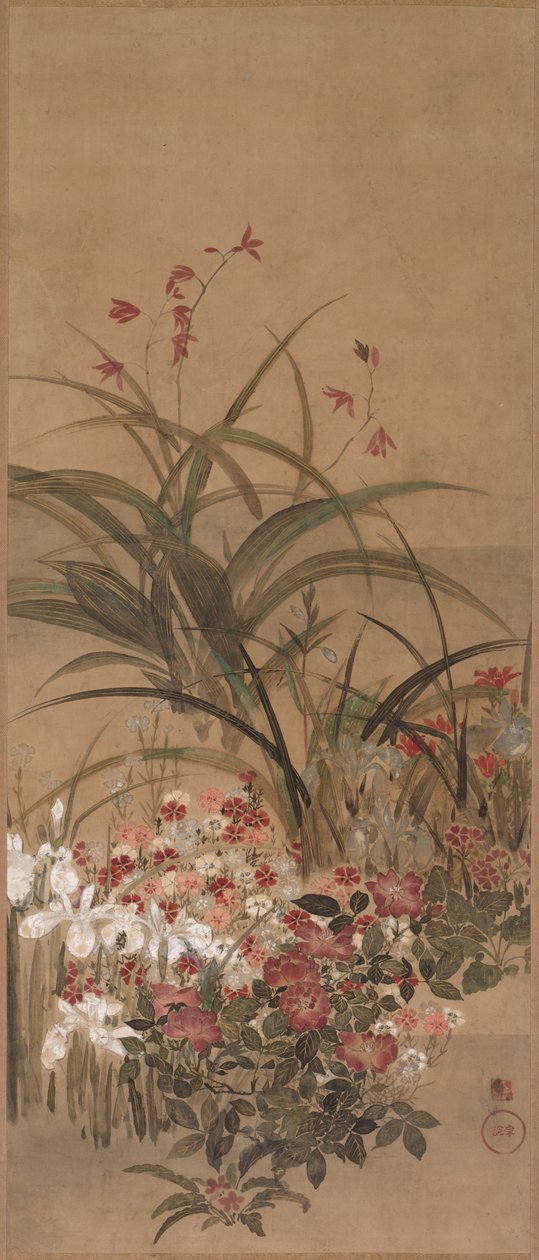 Summer Flowers, mid 1600s.    1202648   pl       polish Successfully Translated  Original: View the Tower of London from the River Thames with boats on the river, 1795 Translat: View the Tower of London from the River Thames with boats on the river, 1795 1 autorstwa Kitagawa Sosetsu