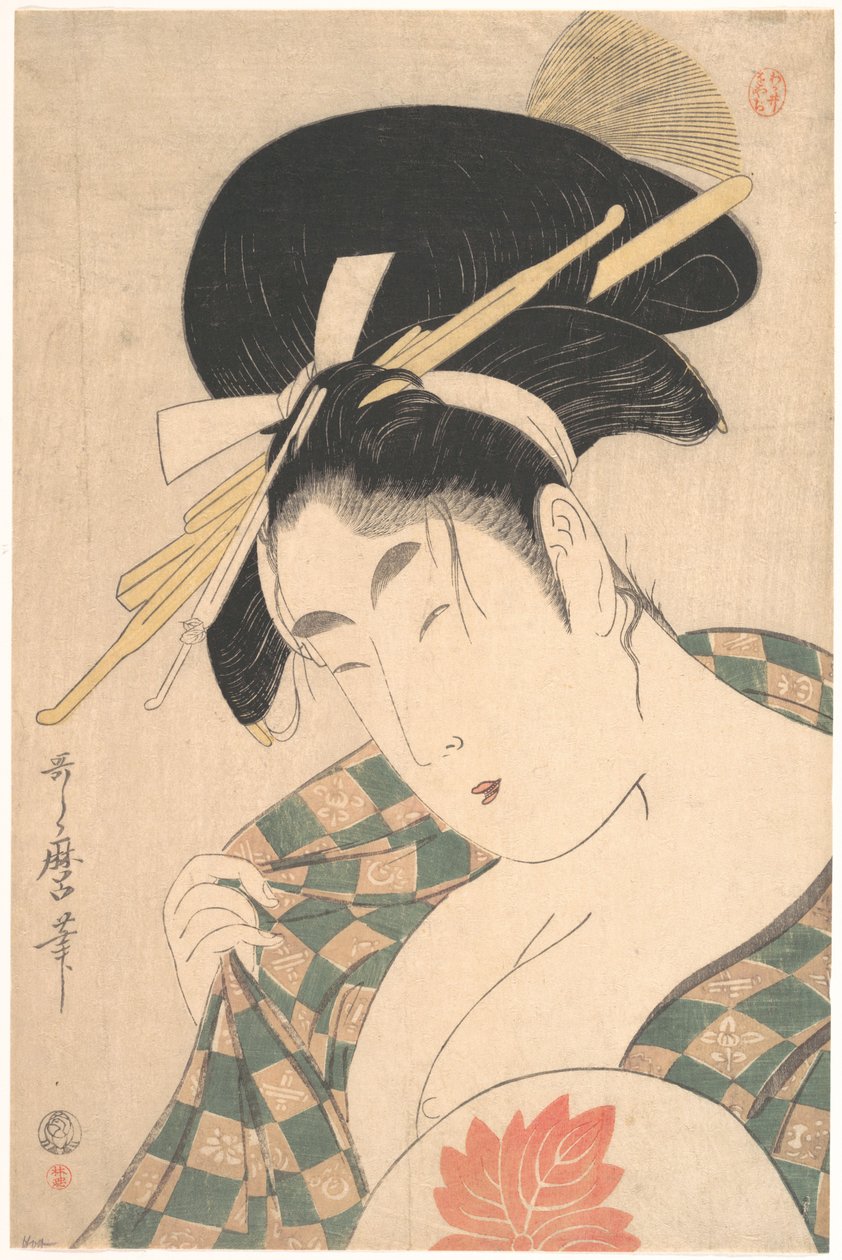 Kurtizana autorstwa Kitagawa Utamaro