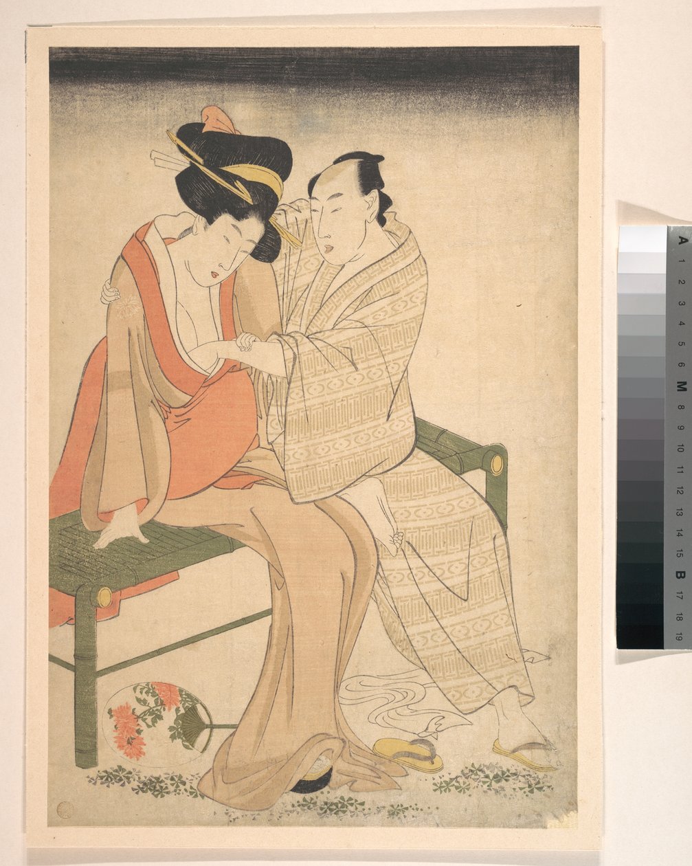 Para kochanków autorstwa Kitagawa Utamaro