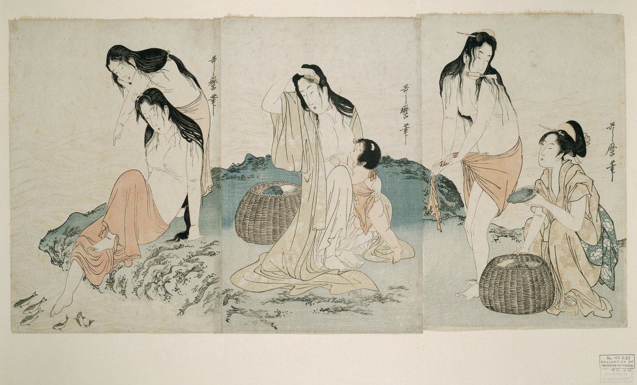 Nurkowie Abalone autorstwa Kitagawa Utamaro