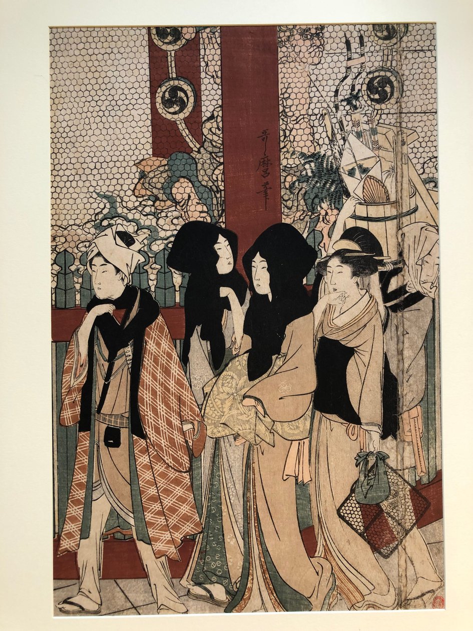 Świątynia Asakusa autorstwa Kitagawa Utamaro
