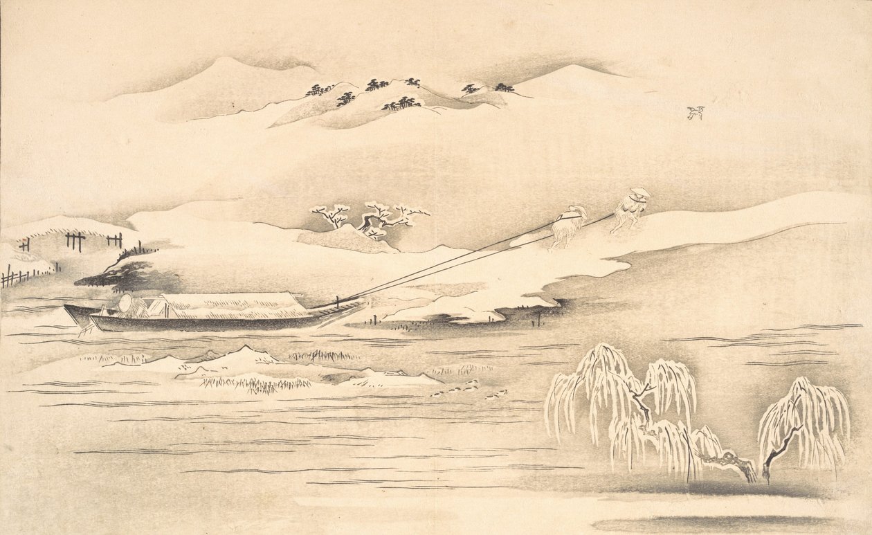 Księga Ehona Ginsekai Świat w srebrze, koniec XVIII-początek XIX wieku. autorstwa Kitagawa Utamaro