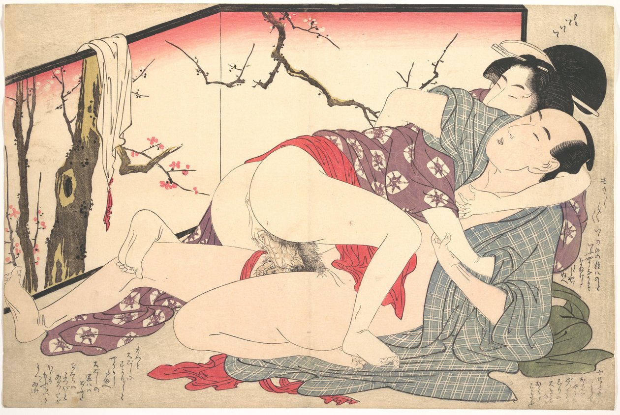 Grafika erotyczna autorstwa Kitagawa Utamaro