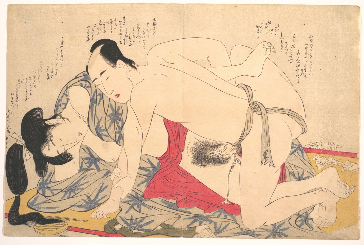 Grafika erotyczna autorstwa Kitagawa Utamaro