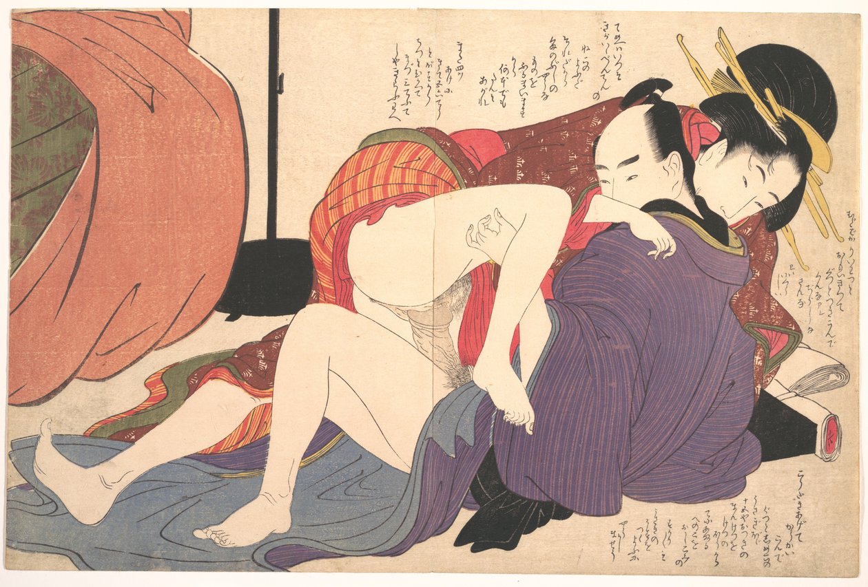 Druk erotyczny autorstwa Kitagawa Utamaro