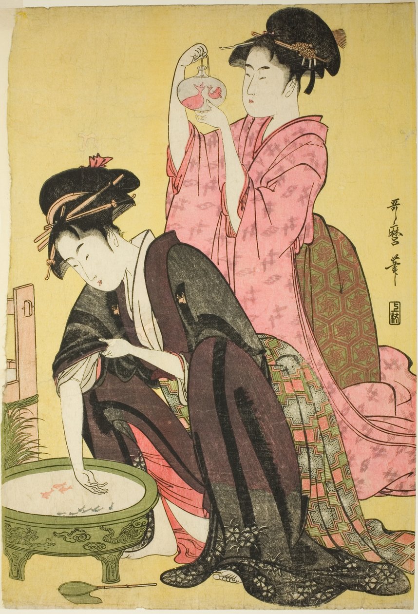 Złota Rybka autorstwa Kitagawa Utamaro