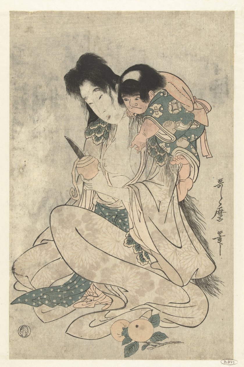 Kintoki Sono Yamauba autorstwa Kitagawa Utamaro