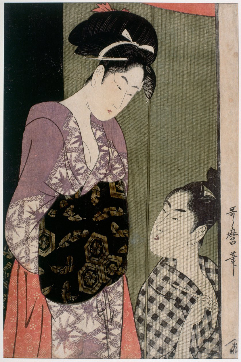 Moskitiera, ok. 1797 autorstwa Kitagawa Utamaro