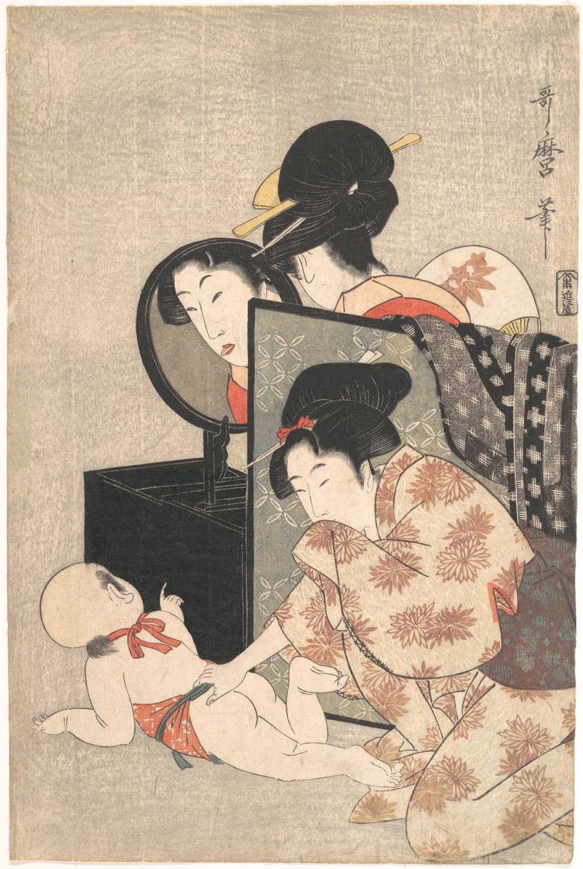 Matka i dziecko autorstwa Kitagawa Utamaro