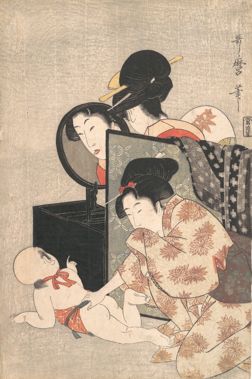 Matka z Dzieckiem, ca. 1793. autorstwa Kitagawa Utamaro