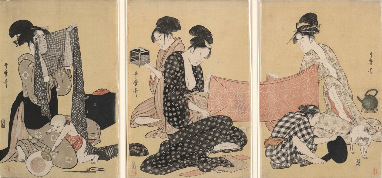 Robótki autorstwa Kitagawa Utamaro