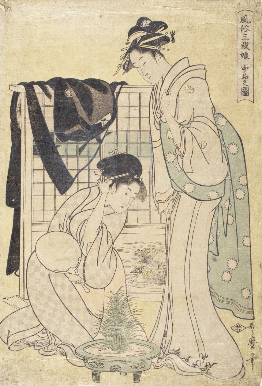 Obraz klasy średniej autorstwa Kitagawa Utamaro