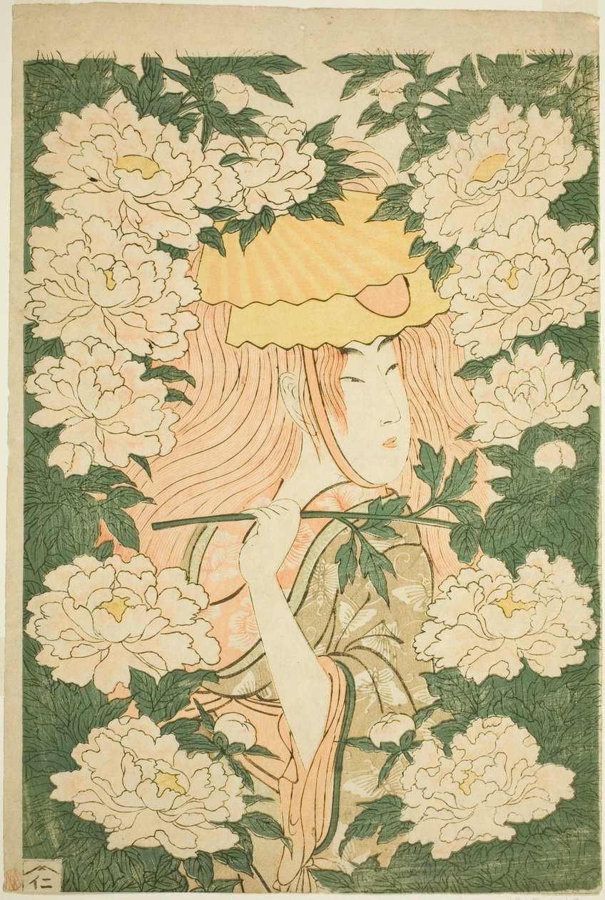 Kamienny most autorstwa Kitagawa Utamaro