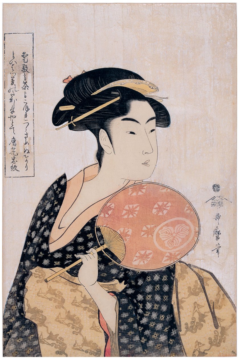 Takashima Oku Oku f Te Takashima Hands s., c. 1793 autorstwa Kitagawa Utamaro