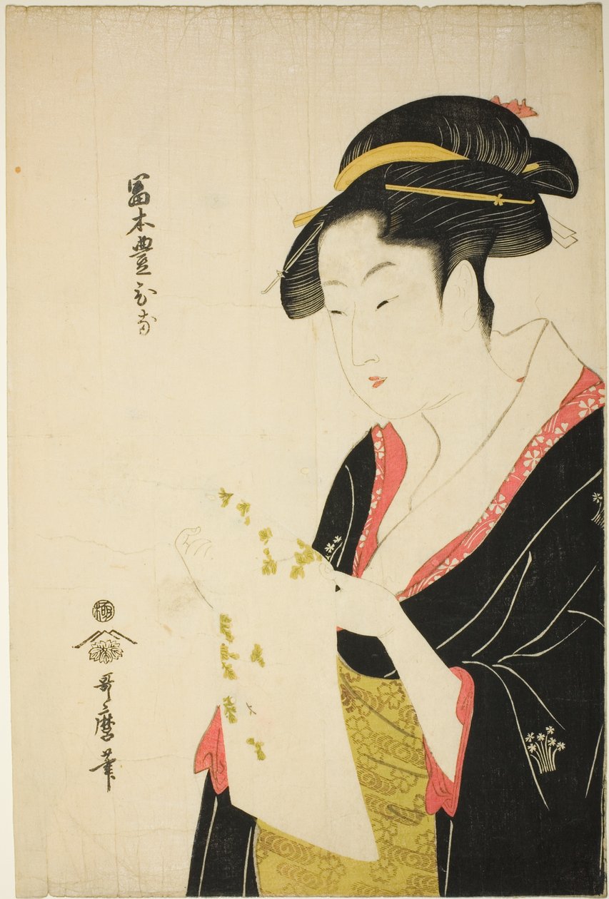 Tomimoto 14 dni autorstwa Kitagawa Utamaro
