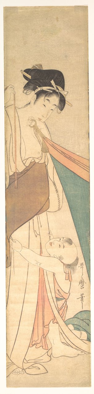 Frau und Kind autorstwa Kitagawa Utamaro