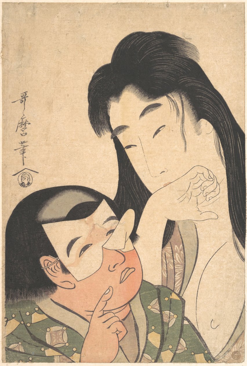 Yamauba i Kintarō autorstwa Kitagawa Utamaro