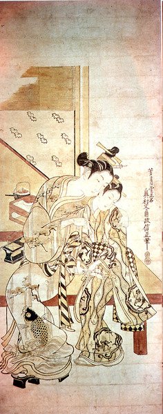 List miłosny autorstwa Kitao Masanobu