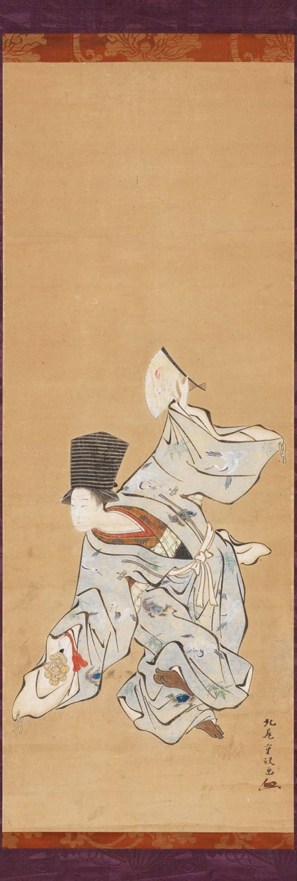 Sanbasō Tänzer autorstwa Kitao Shigemasa