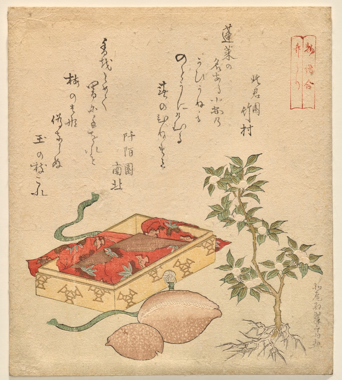 Tale of the Bamboo-Cutter, z serii Różne opowieści autorstwa Kitao Shigemasa