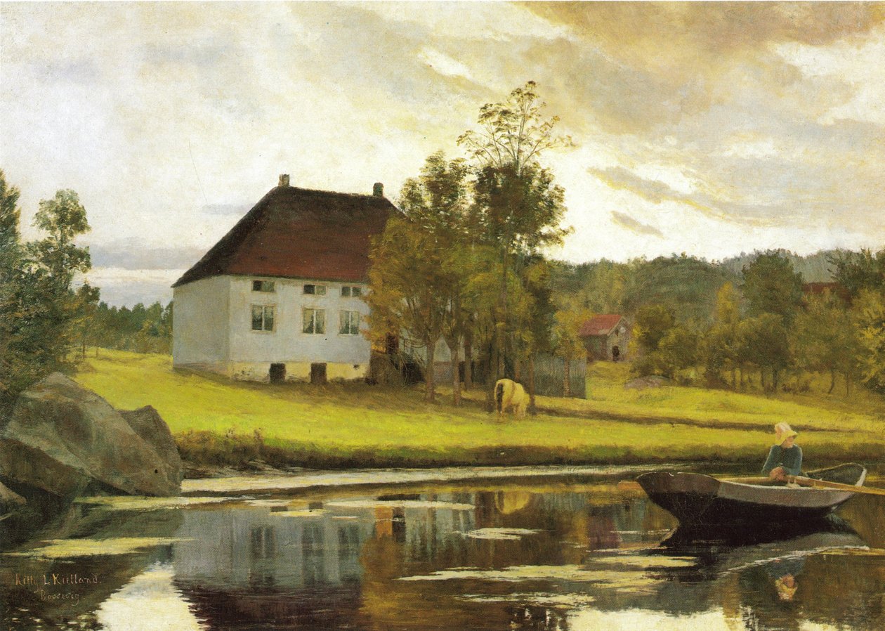 Po zachodzie słońca autorstwa Kitty Lange Kielland