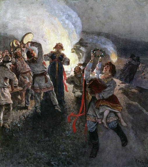 Obchody pierwszomajowe, 1902 (wc na papierze) autorstwa Klavdiy Vasilievich Lebedev