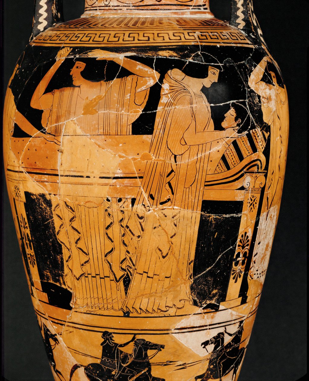 Proteza, układanie zwłok ... autorstwa Kleophrades Painter (fl.500 475 BC)