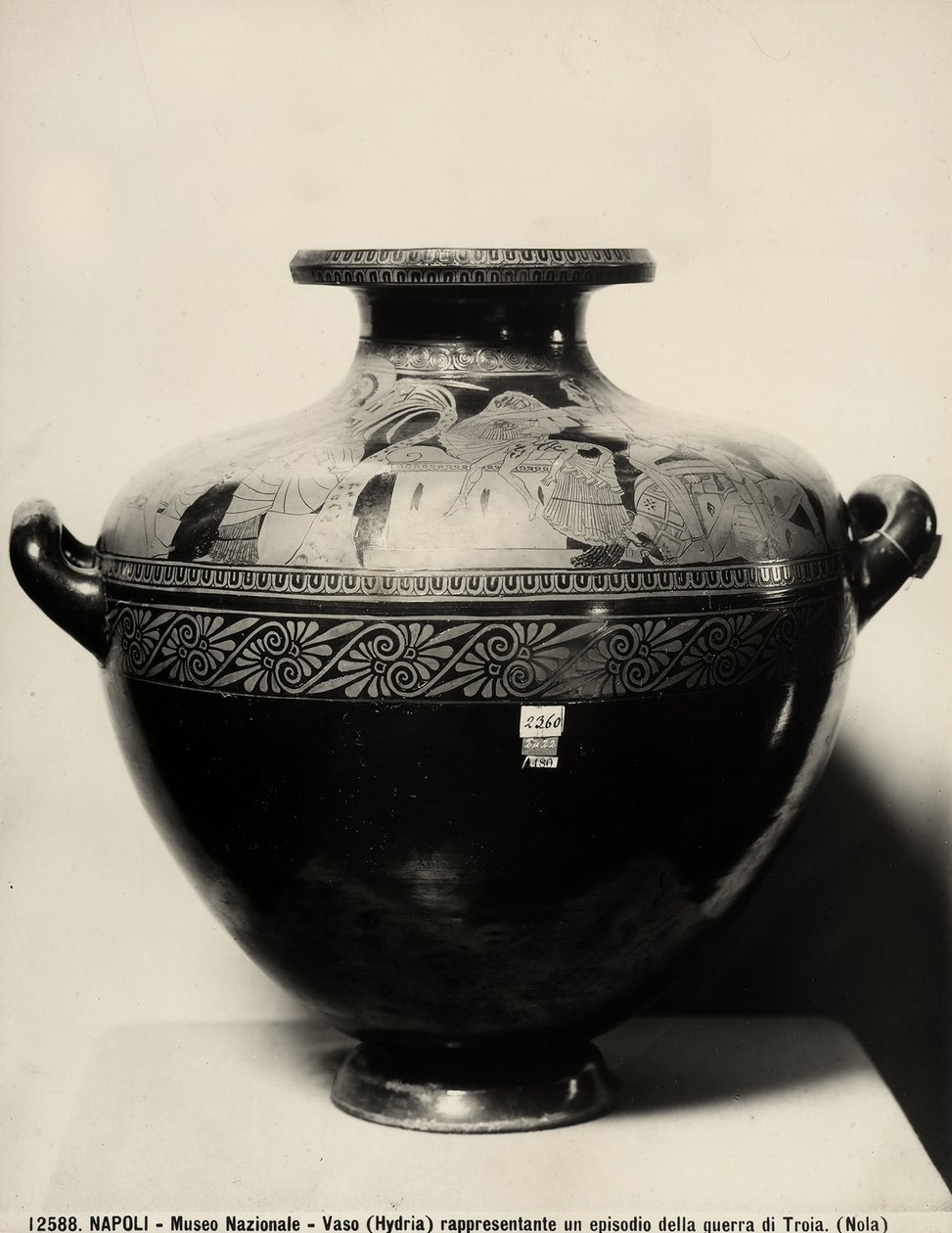 hydria „Upadek Troi”, ok. 480 pne (terakota) autorstwa Kleophrades Painter (fl.500 475 BC)