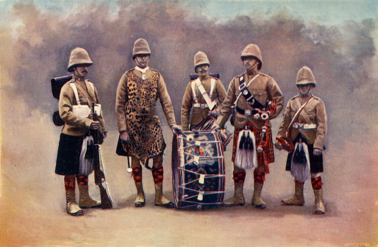 „Prywatny, perkusista, dudziarz i trębacz – czarny zegarek”, 1900. autorstwa Knight