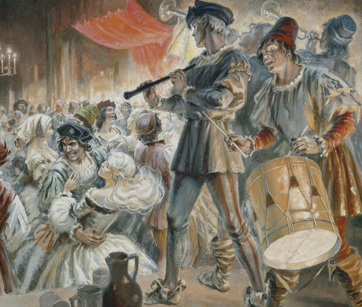 Wesoły taniec autorstwa Knut Axel Hansen
