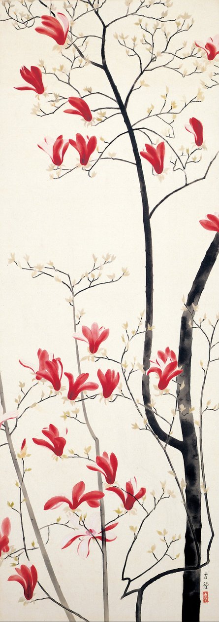 Drzewo magnolii autorstwa Kobayashi Kokei