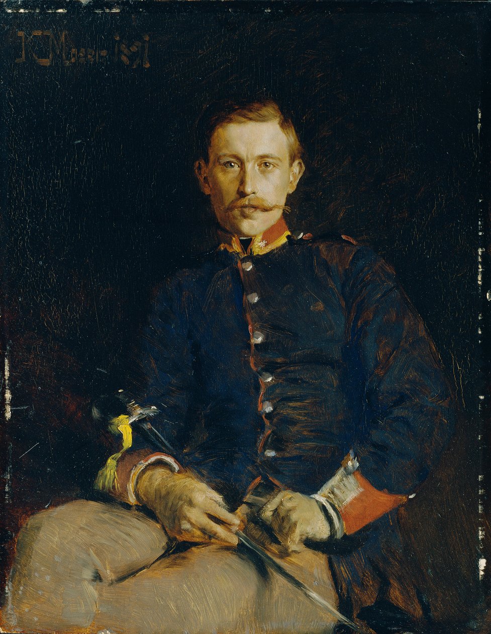 Franz Dangl w mundurze autorstwa Koloman Moser