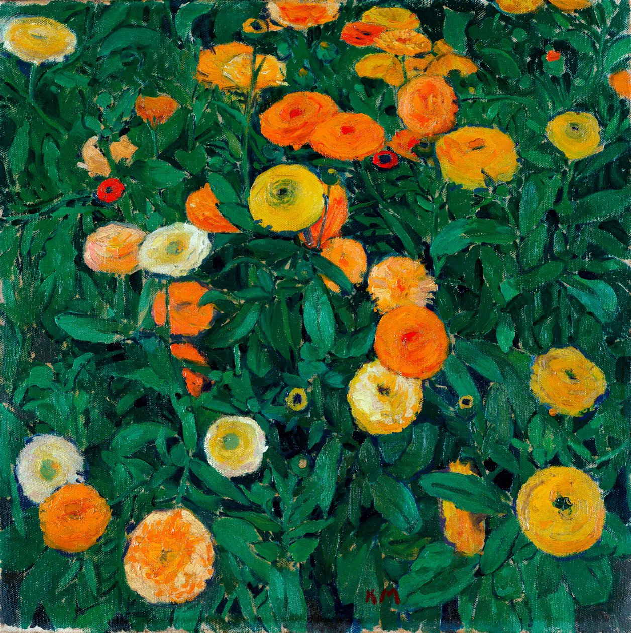 Marigolds - Obraz Kolomana Mosera (1868-1918) autorstwa Koloman Moser
