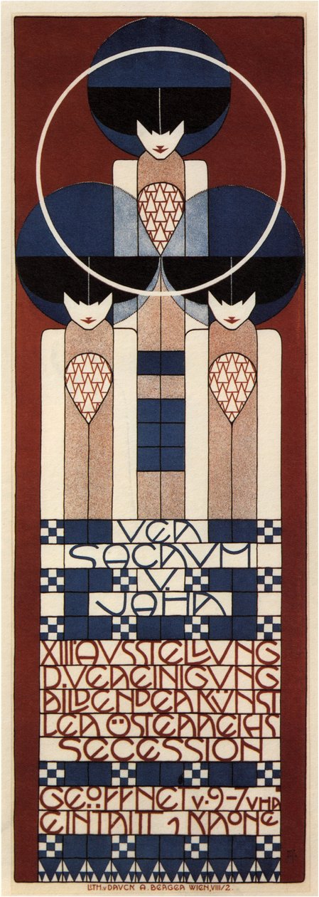 Plakat do wystawy secesji wiedeńskiej, 1902 autorstwa Koloman Moser