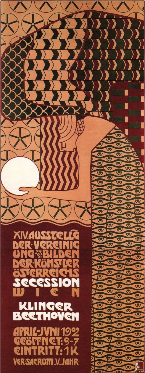 Plakat do wystawy secesji wiedeńskiej, 1902 autorstwa Koloman Moser