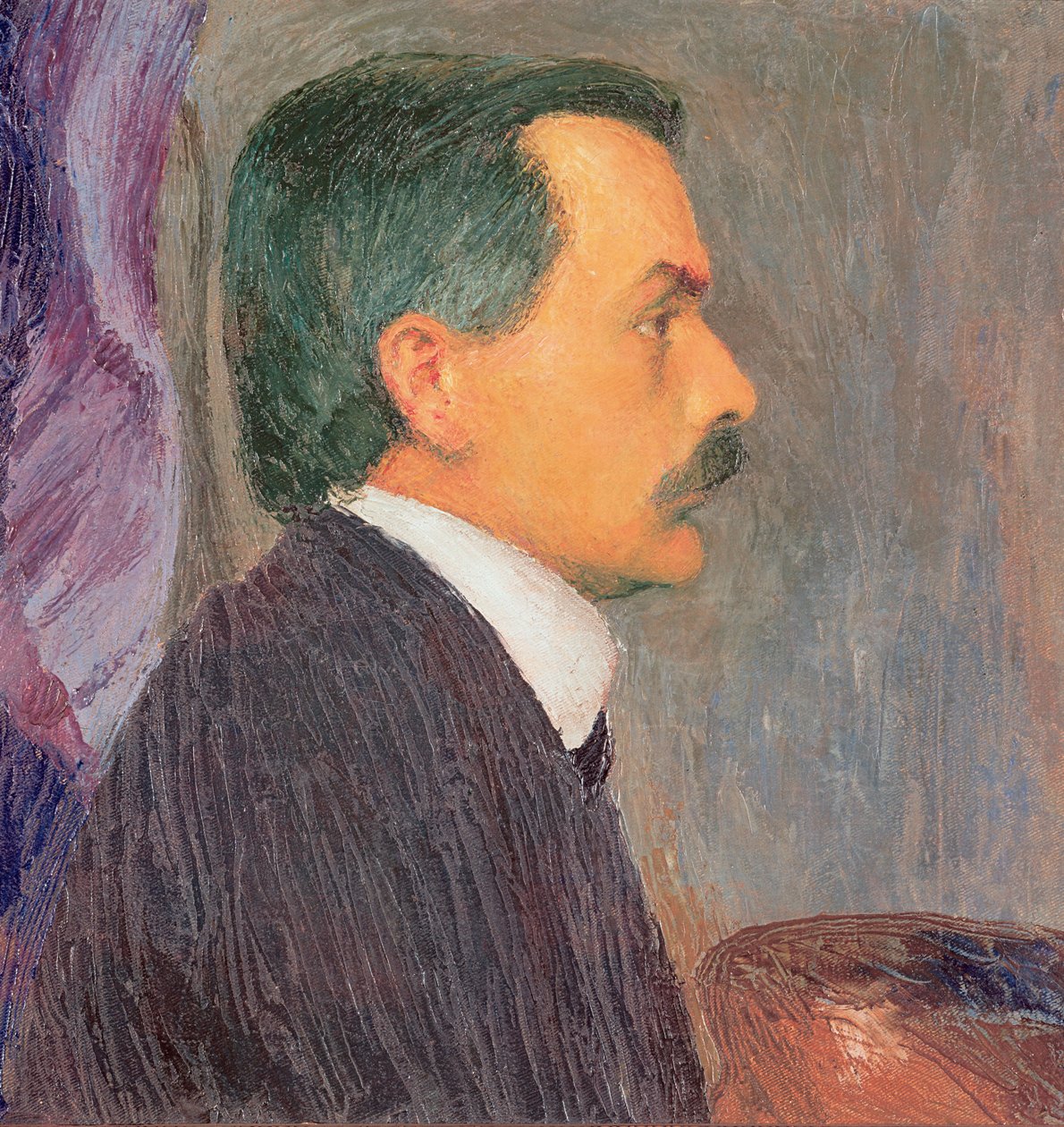 Selbstportrait - Autoportret ... (olej na płótnie) autorstwa Koloman Moser