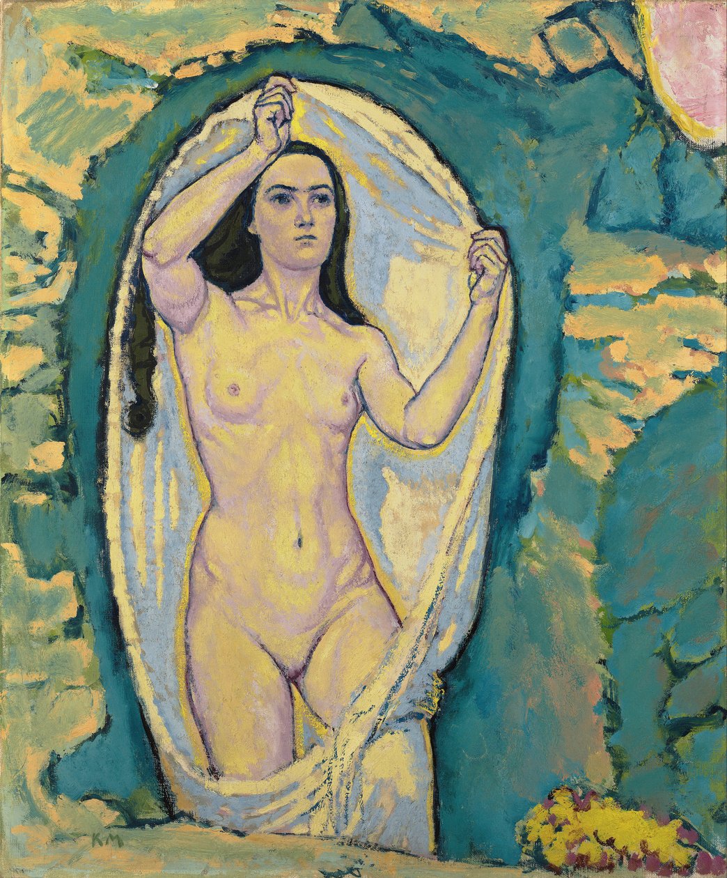 Wenus w grocie - Moser, Koloman (1868-1918) - c. 1914 - Olej na płótnie - 75,5x62,7 - Muzeum Leopolda, Wiedeń autorstwa Koloman Moser