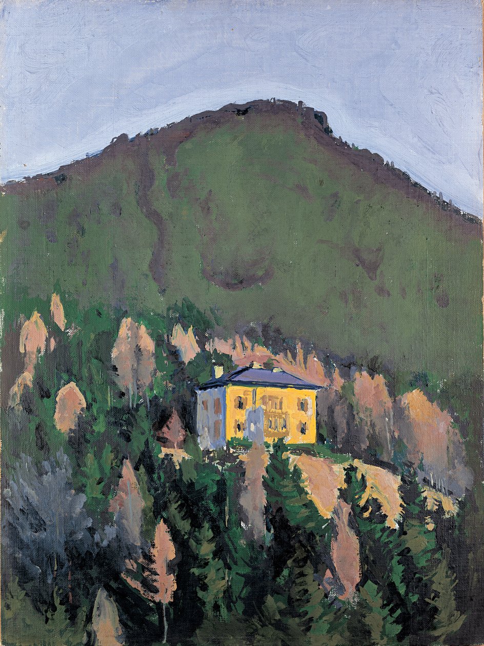 Villa Mautner Markhof am Semmering - Villa Mautner Markhof at the Semmering ... (olej na płótnie) autorstwa Koloman Moser