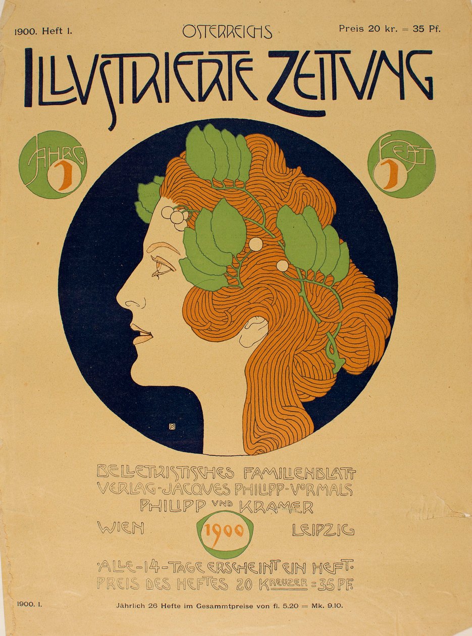 Austriacka gazeta ilustrowana, 1900. autorstwa Koloman Moser