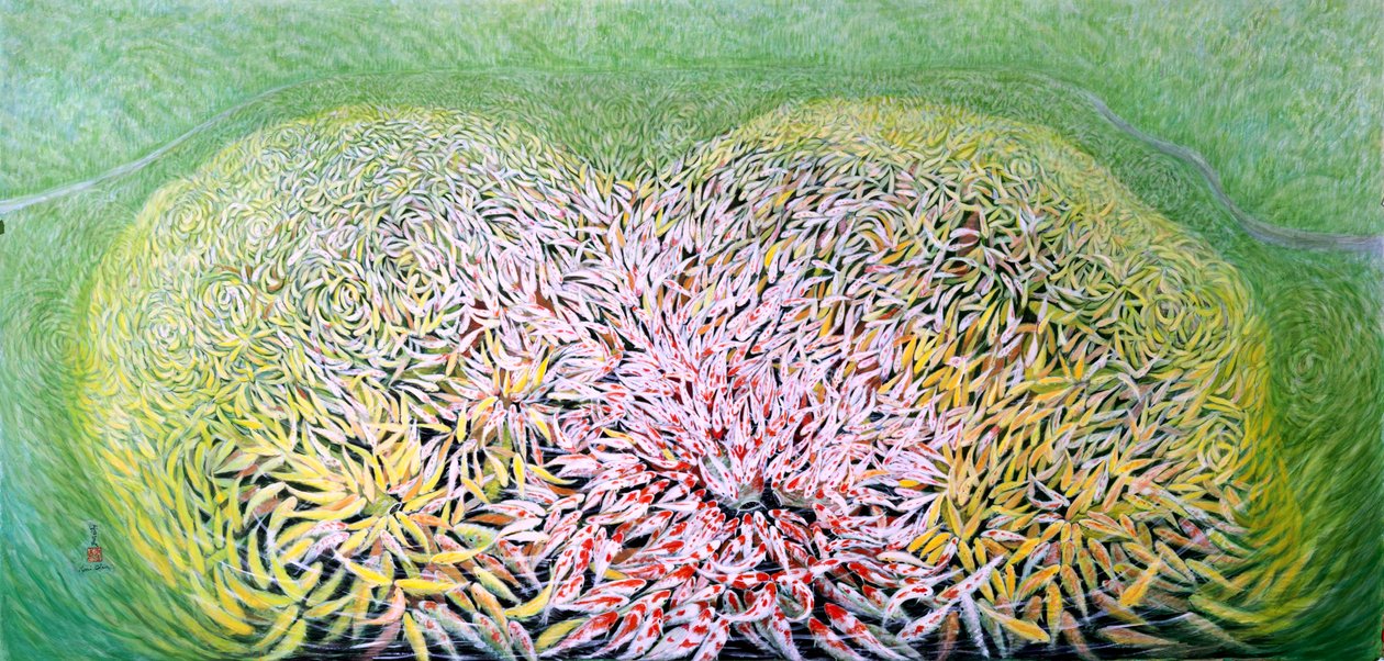 Glorious Entry, 2011 (Wschodni gwasz na papierze ryżowym) autorstwa Komi Chen