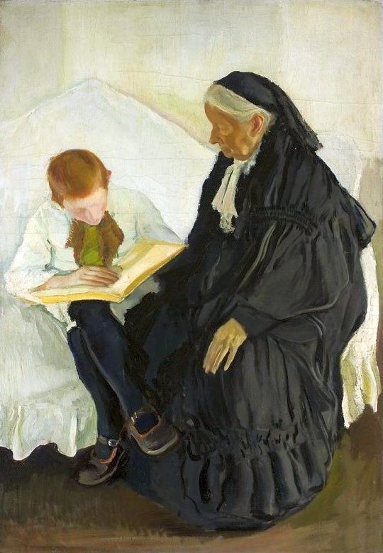Babcia i wnuk. autorstwa Konrad Krzyzanowski