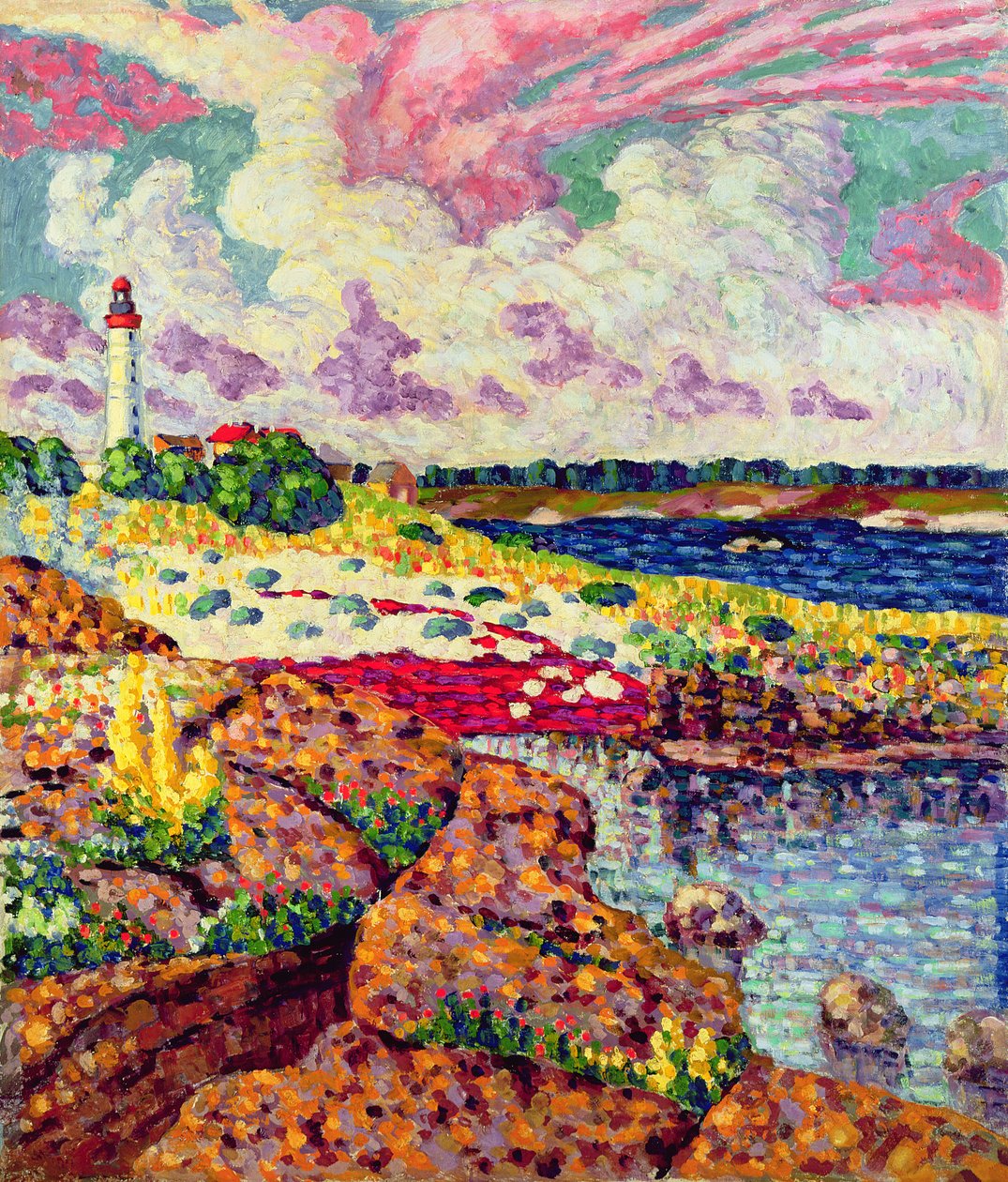 Latarnia morska w Vilsandi, ok. 1913-14 autorstwa Konrad Magi