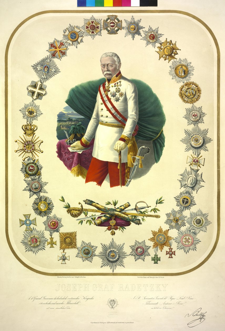 Joseph Radetzky (litograf) autorstwa Konrad Grob