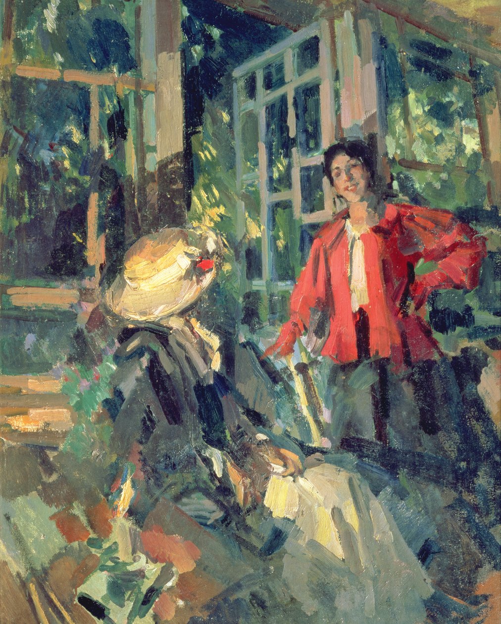 Przy oknie, 1919 r. autorstwa Konstantin Alekseevich Korovin