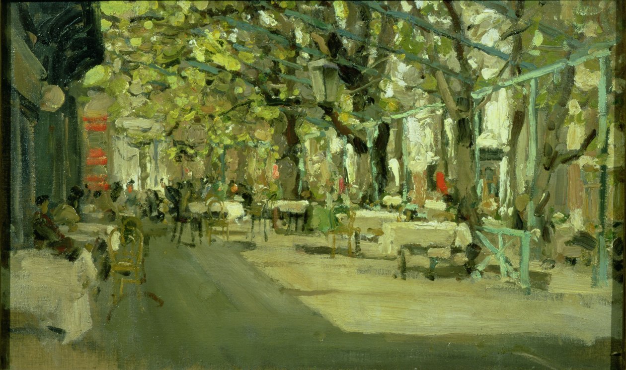 Kawiarnia w Jałcie, 1905 r. autorstwa Konstantin Alekseevich Korovin