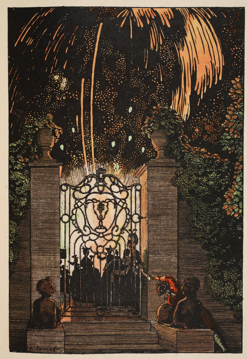 Fajerwerki, 1918 autorstwa Konstantin Andreevic Somov