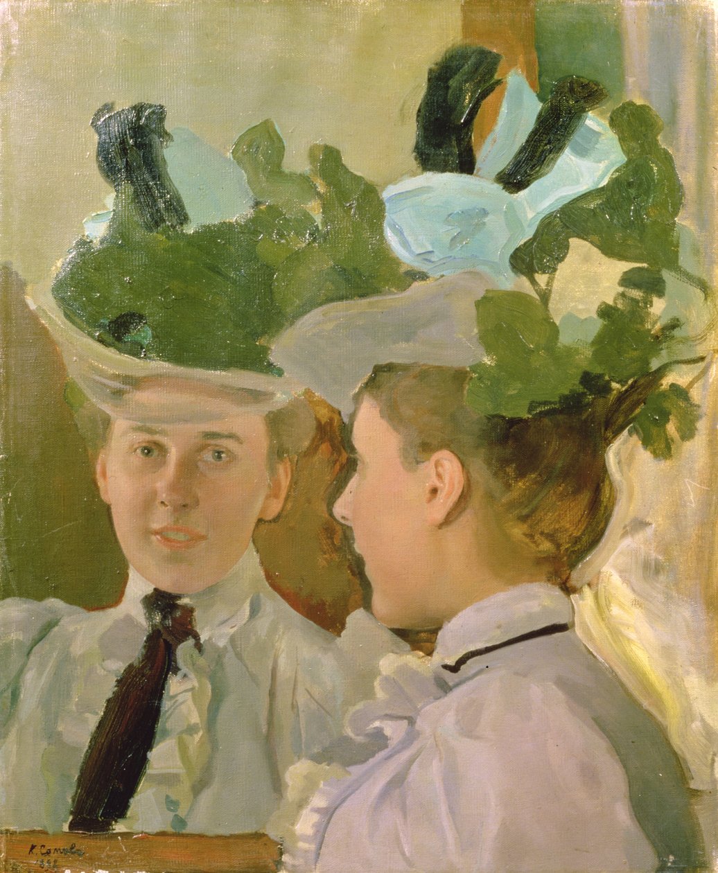 Dama w lustrze, 1898 autorstwa Konstantin Andreevic Somov