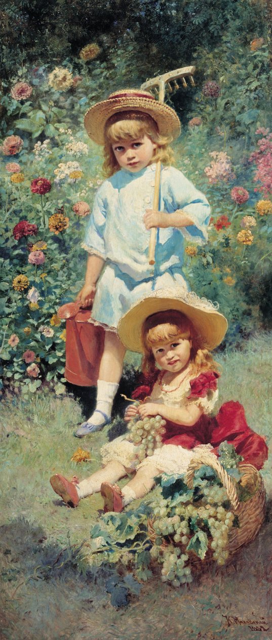Portret dzieci artystów autorstwa Konstantin Egorovich Makovsky